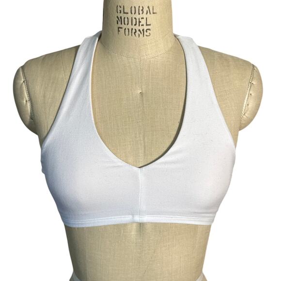 Alo Yoga White Sports Bra Size X-Small - Picture 1 of 4